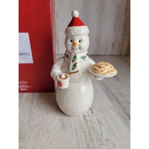 Lenox NEW holiday treats snowman Xmas figure hot cocoa home